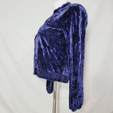Josie Velvet Crush Jacket SIZE MEDIUM Navy Blue NWT - Better Bath and Beauty