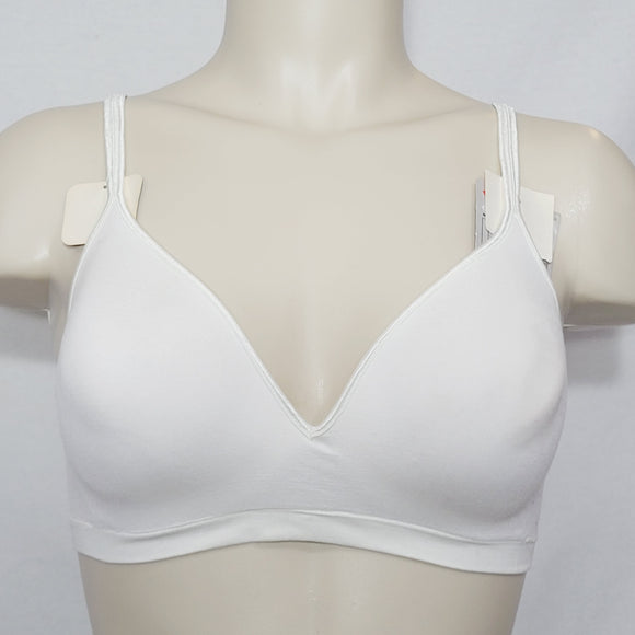 Hanes HC82 G262 Barely There 4028 Wire Free Soft Cup Bra LARGE White NWT - Better Bath and Beauty
