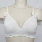 Hanes HC82 G262 Barely There 4028 Wire Free Soft Cup Bra SMALL White NWT - Better Bath and Beauty