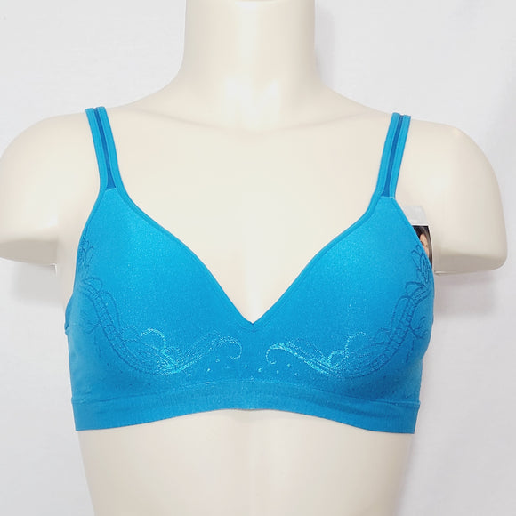 Hanes HC80 Barely There 4546 Wire Free Soft Cup Bra SMALL Turkish Teal NWT - Better Bath and Beauty
