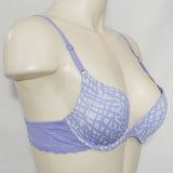 DISCONTINUED Maidenform 7180 One Fabulous Fit Embellished Push Up UW Bra 34C Blue NWT - Better Bath and Beauty