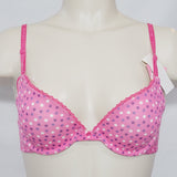 Maidenform 9279 Cotton Signature Push Up Underwire Bra 34A Pink Dots NWT DISCONTINUED - Better Bath and Beauty