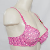 Maidenform 9279 Cotton Signature Push Up Underwire Bra 36B Pink Dots NWT DISCONTINUED - Better Bath and Beauty