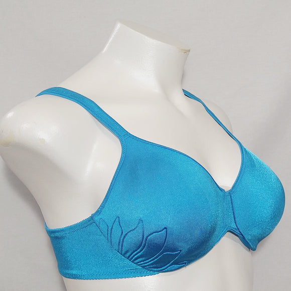 Bali 3353 Live It Up Seamless Underwire Bra 38C Blue NEW WITH TAGS - Better Bath and Beauty