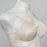 Bali 3906 Unlined Satin & Lace Underwire Bra 36C Ivory - Better Bath and Beauty