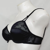 Victoria's Secret Satin & Semi Sheer Lace Divided Cup Underwire Bra 36D Black - Better Bath and Beauty