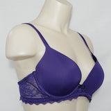 Gap Body Favorite Plunge Lace Trim Underwire Bra 36B Purple - Better Bath and Beauty