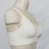 Medela Basics Collection Seamless Maternity Nursing Wire Free Bra Size XL X-LARGE Ivory NWT - Better Bath and Beauty