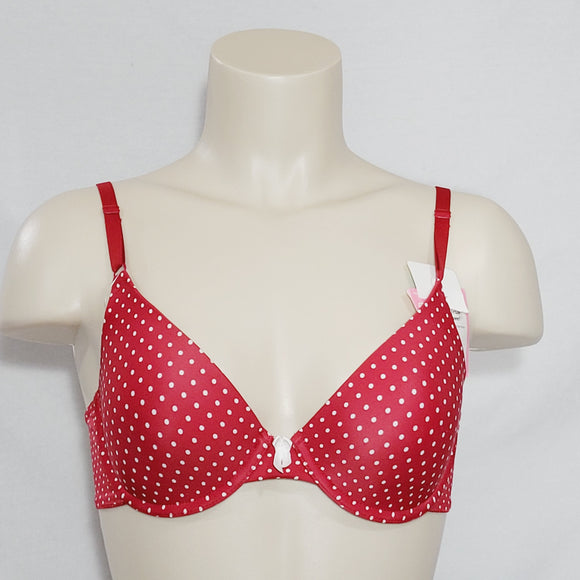 Maidenform 7959 One Fabulous Fit Demi Underwire Bra 34C Red with White Dot NWT - Better Bath and Beauty