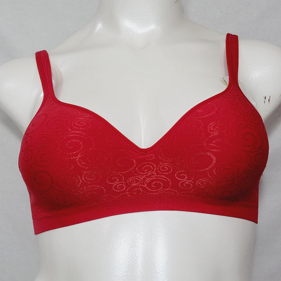 Bali 3463 Comfort Revolution Wire Free Bra 36B Crimson Swirl Red NEW WITH TAGS - Better Bath and Beauty