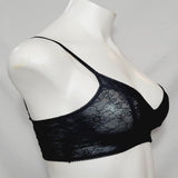 Sweet Treats Long Line Wire Free Lace Crop Bralette MEDIUM Black NWT - Better Bath and Beauty