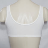 Dr. Rey's Shapewear 90% Cotton Front Close Wire Free Bra MEDIUM White NWOT - Better Bath and Beauty