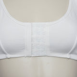 Dr. Rey's Shapewear 90% Cotton Front Close Wire Free Bra SMALL White NWT - Better Bath and Beauty
