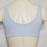 Dr. Rey's Shapewear 90% Cotton Front Close Wire Free Bra SMALL Blue NWT - Better Bath and Beauty