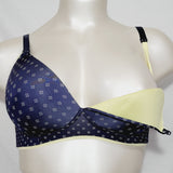 Motherhood Maternity Nursing Wire Free Bra 38E Navy Blue and Lime Green - Better Bath and Beauty