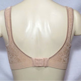 Bali 3484 Comfort Revolutions Smart Sizes Wireless Bra SMALL Nude FLORAL - Better Bath and Beauty