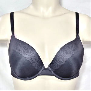 Lily of France 2175300 Smooth & Sleek Push Up Underwire Bra 34B Black NWT - Better Bath and Beauty