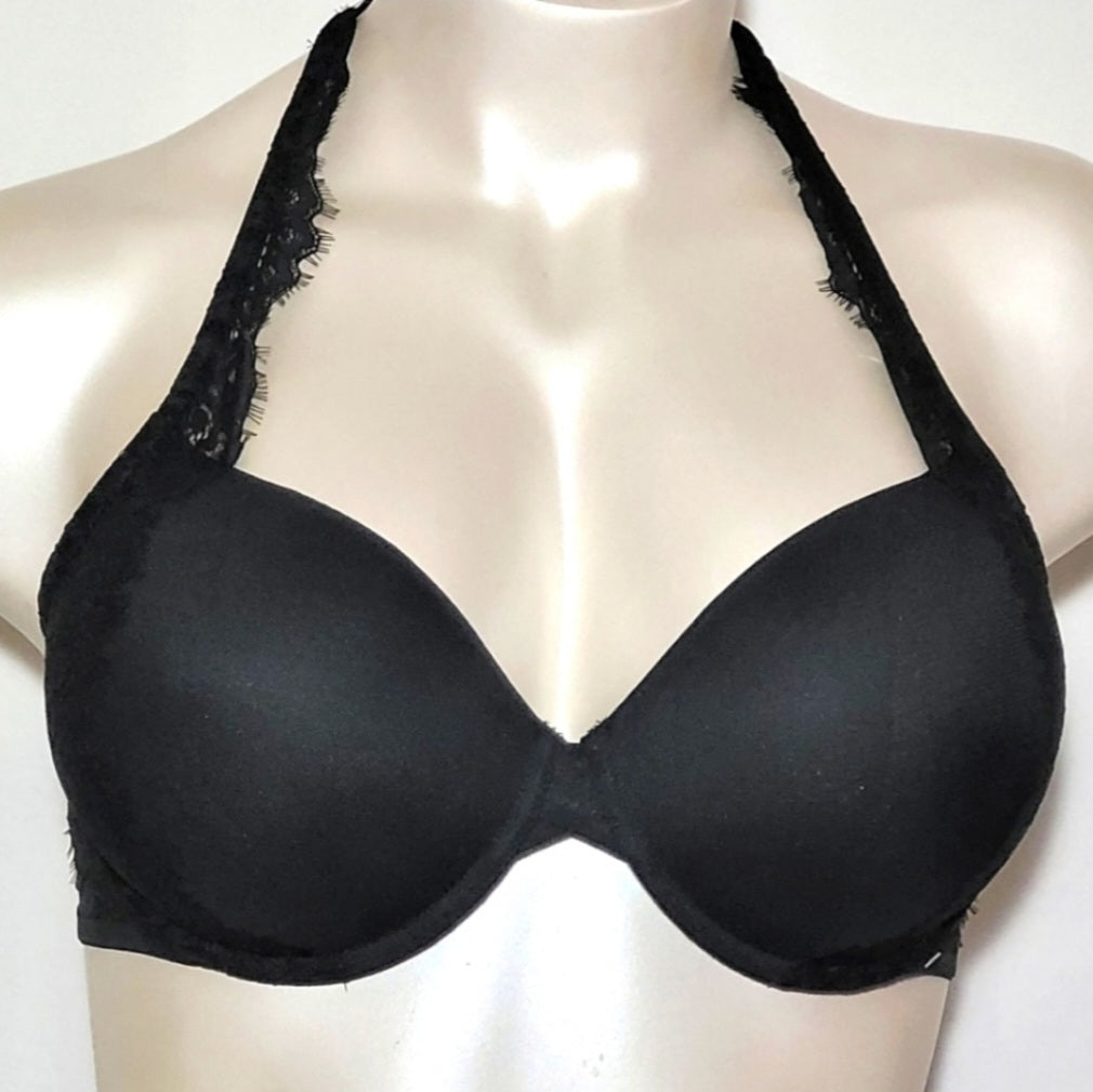 Gilligan & O'Malley Everyday Lace Lightly Lined Haltered Bra