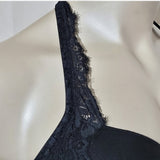 Gilligan & O'Malley Everyday Lace Lightly Lined Haltered Bra 38B Ebony Black NWT - Better Bath and Beauty
