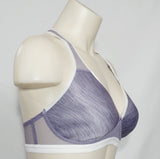 Wacoal 856234 Soft Cup Racerback Wire Free Sports Bra 32D Gray & White NWT - Better Bath and Beauty