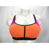 Champion N9643 Power Shape Max Zip Front Wire Free Sports Bra XS X-SMALL Papaya Pink - Better Bath and Beauty