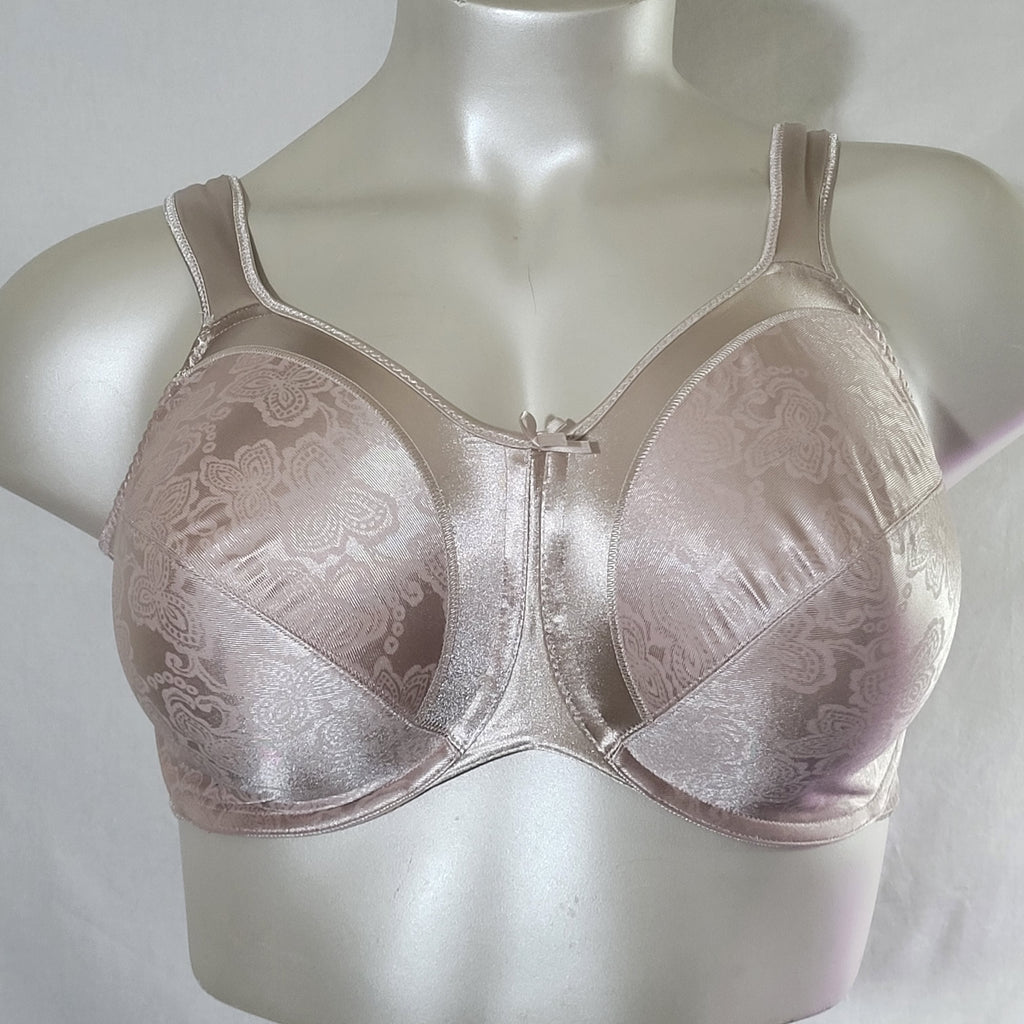 Bali Womens Satin Tracings Underwire Minimizer Bra 3562 -White 34D at   Women's Clothing store