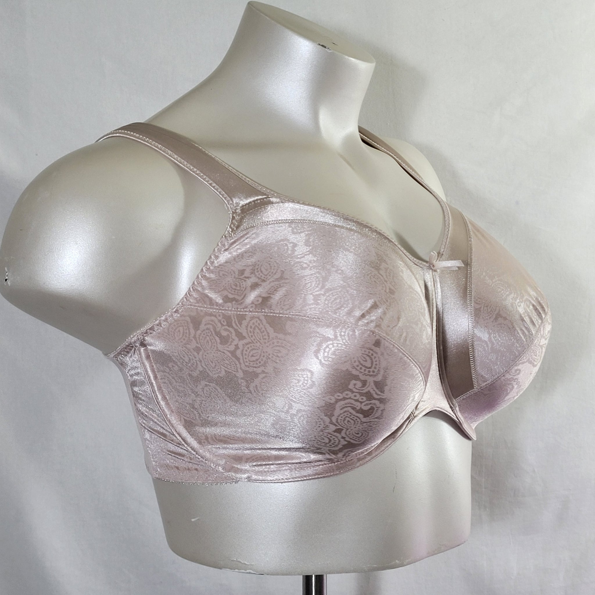 Bali 3562 Satin Tracings Underwire Bra 36D Nude NEW WITH