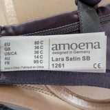 Amoena 1261 Lara Satin Soft Cup T-Shirt Wireless Wire Free Mastectomy Bra 36C Plum - Better Bath and Beauty