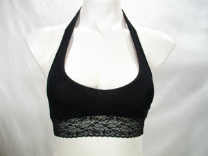 Calvin Klein QF4044 Bare Lace Halter Bralette XS Black NWT - Better Bath and Beauty