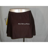 A Shore Fit Plus Size Swim Suit Skirt Skirtini Swim Bottom SIZE 24W Brown NWT - Better Bath and Beauty