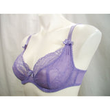 Alegro Lingerie Unlined Semi Sheer Lace 3-Part Cup Underwire Bra 32C Lavender NWT - Better Bath and Beauty