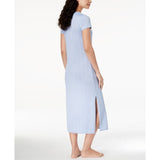 Ande Whisperluxe Space-Dye Maxi Sleepshirt LARGE Blue - Better Bath and Beauty