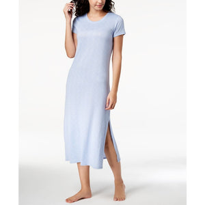 Ande Whisperluxe Space-Dye Maxi Sleepshirt LARGE Blue - Better Bath and Beauty