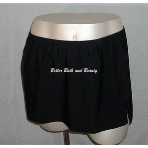 Aqua Couture Swim Suit Skirt Skirtini Skort Swim Bottom Size 24W Black NWT - Better Bath and Beauty
