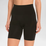 Assets by Spanx 10125 Remarkable Results Mid-thigh Shaper Shorts Shaping Short 1X Black - Better Bath and Beauty