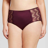 Ava & Viv High Waist Bonded Briefs with Lace 3X Embassy Purple - Better Bath and Beauty