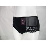 Ava & Viv High Waist Lace Briefs with Lace 4X Ebony Black - Better Bath and Beauty