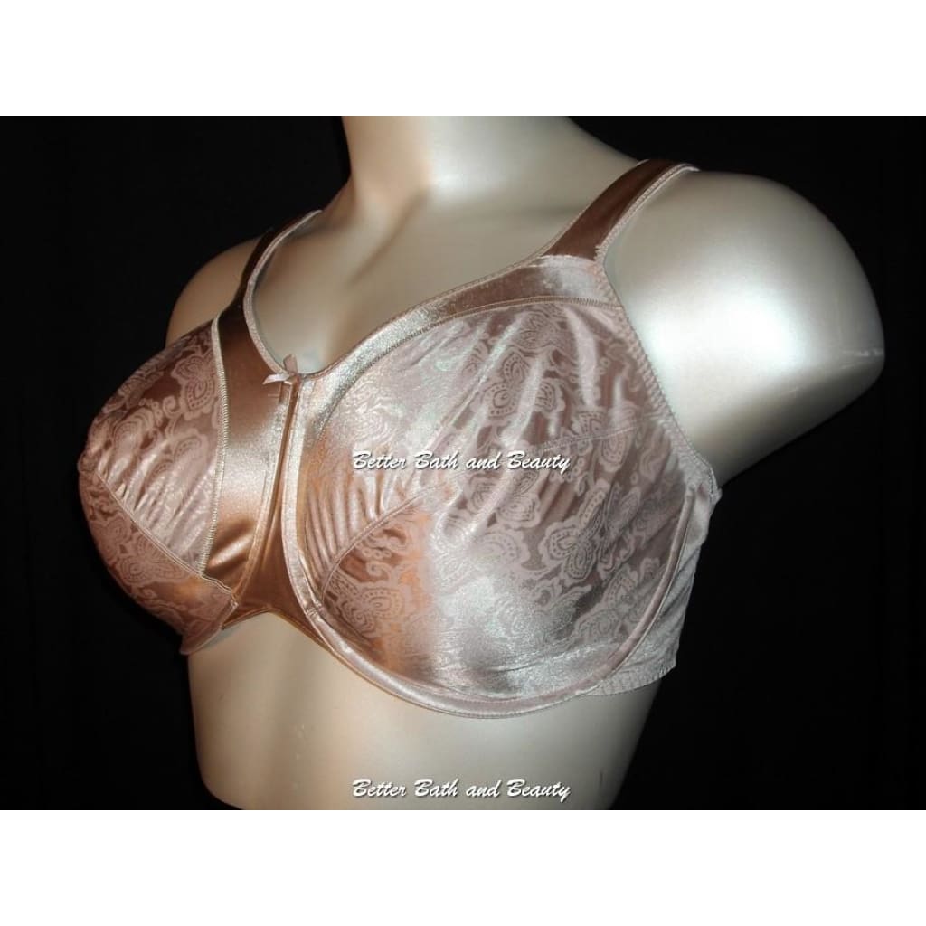 Bali 3562 Satin Tracings Underwire Bra 42C Nude NEW WITH