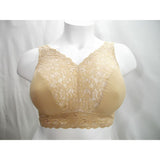 Barely Breezies Lace Wire Free Bra Bralette 1X Nude - Better Bath and Beauty