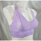 Bongo Juniors' Lace Wire Free Racerback Bralette Size XS X-SMALL Pastel Lilac - Better Bath and Beauty