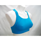 Brooks Moving Comfort 300401 Chill Out C/D Compression Wire Free Sports Bra 32CD-34C Blue - Better Bath and Beauty