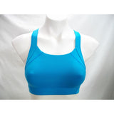 Brooks Moving Comfort 300401 Chill Out C/D Compression Wire Free Sports Bra 32CD-34C Blue - Better Bath and Beauty