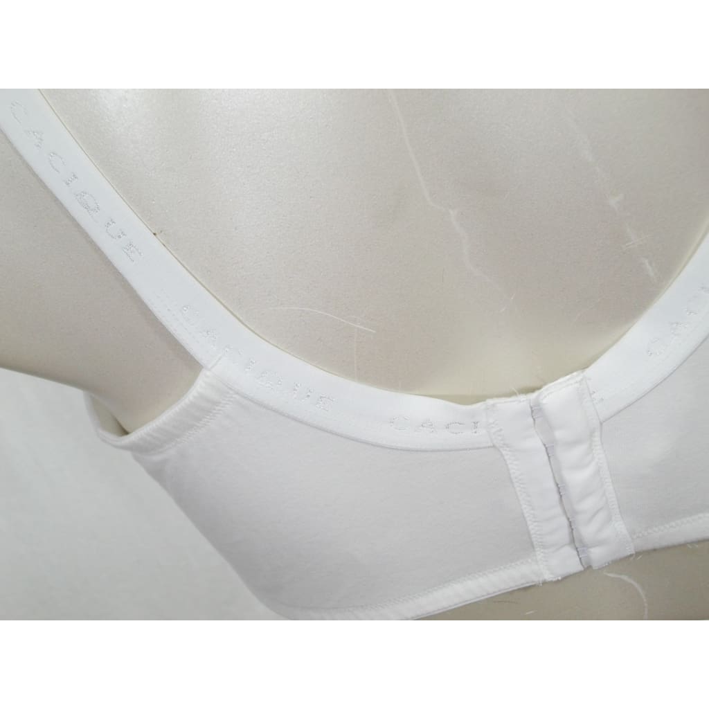 Cacique Bra 46C Lightly Lined T Shirt Underwire Soft Cotton Knit Ivory Cream