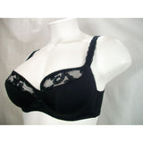 Cacique Lace Illusion Neckline French Full Coverage Underwire Bra 40C Black NWOT - Better Bath and Beauty