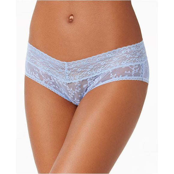 Calvin Klein QD3597 Semi Sheer Stretchy Bare Lace Hipster SMALL Light Blue NWT - Better Bath and Beauty