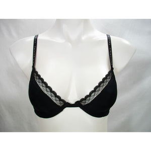 Calvin Klein QF1418 Signature Unlined Plunge Underwire Bra 32B Black NWT - Better Bath and Beauty