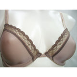 Calvin Klein QF1418 Signature Unlined Plunge Underwire Bra 32B Fresh Taupe NWT - Better Bath and Beauty
