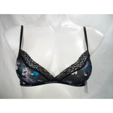 Calvin Klein QF1842 Sheer Marquisette with Lace Unlined Triangle Bra XS X-SMALL Multi - Better Bath and Beauty