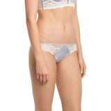 Calvin Klein QF1988 CK Black Enamored Lace Thong XS X-SMALL Winter Mist Mauve NWT - Better Bath and Beauty