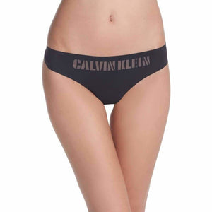 Calvin Klein QF4068 Logo-Waist Laser Thong SIZE MEDIUM Black NWT - Better Bath and Beauty